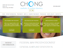 Tablet Screenshot of chongdentistry.com